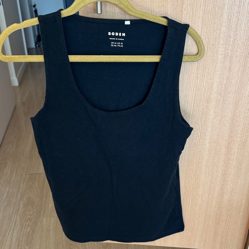 Boden Women's Black Tank Top U.S. size 10